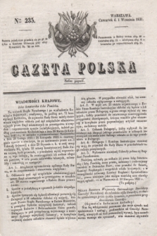 Gazeta Polska. 1831, Nro 235 (1 września)