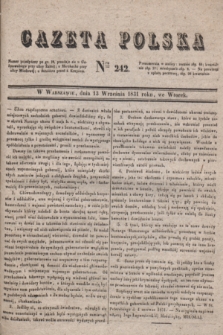 Gazeta Polska. 1831, Nro 242 (13 września)