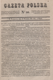 Gazeta Polska. 1831, Nro 245 (16 września)