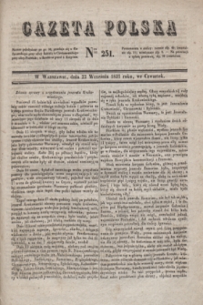 Gazeta Polska. 1831, Nro 251 (22 września)