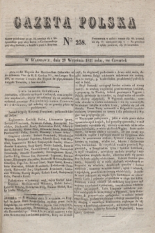 Gazeta Polska. 1831, Nro 258 (29 września)