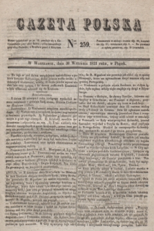 Gazeta Polska. 1831, Nro 259 (30 września)