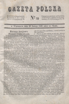 Gazeta Polska. 1831, Nro 52 (23 lutego)