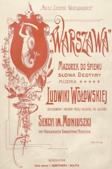 Warszawa : mazurek do śpiewu
