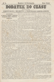 Dodatek do Czasu poświęcony Przemysłowi, Rolnictwu i Technologii Gospodarskiéj. 1850, № 5 (15 listopada)