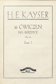 36 ćwiczeń : na skrzypce : op. 20. Z. 1