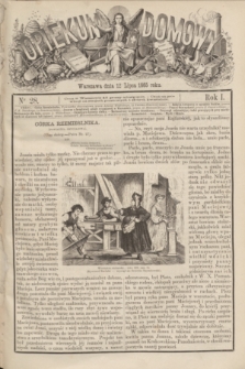 Opiekun Domowy : pismo tygodniowe obrazkowe. R.1, nr 28 (12 lipca 1865)