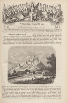 Opiekun Domowy : pismo tygodniowe obrazkowe. R.1, nr 35 (30 sierpnia 1865)