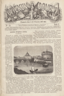 Opiekun Domowy : pismo tygodniowe obrazkowe. R.1, nr 39 (27 września 1865)