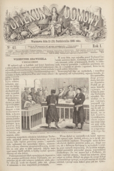 Opiekun Domowy : pismo tygodniowe obrazkowe. R.1, nr 43 (25 października 1865)