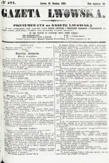 Gazeta Lwowska. 1859, nr 281