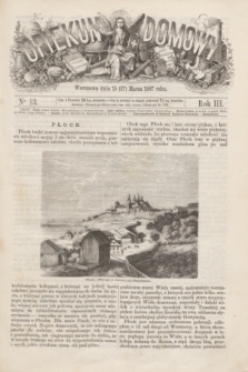 Opiekun Domowy. R.3, nr 13 (27 marca 1867)