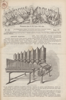 Opiekun Domowy. R.4, nr 29 (22 lipca 1868)