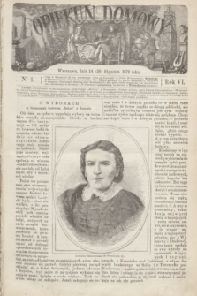 Opiekun Domowy. R.6, № 4 (26 stycznia 1870) + dod.