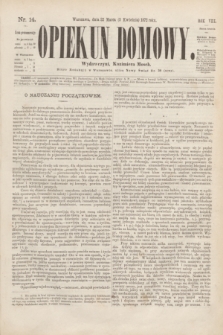 Opiekun Domowy. R.8, Serya 3, nr 14 (3 kwietnia 1872)