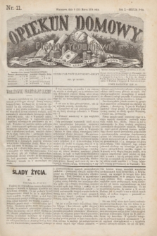 Opiekun Domowy : pismo tygodniowe sprawom wychowania, rzeczom społecznym, literaturze i sztukom pięknym poświęcone. R.10, Seryja 3, nr 11 (18 marca 1874)