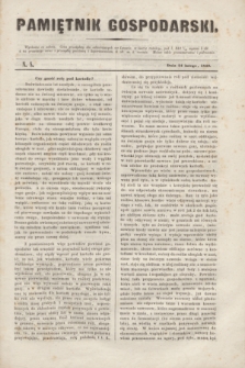 Pamiętnik Gospodarski. R.1, N. 8 (24 lutego 1849) + dod.