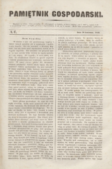 Pamiętnik Gospodarski. R.1, N. 17 (28 kwietnia 1849)