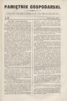 Pamiętnik Gospodarski. R.1, N. 20 (19 maja 1849)
