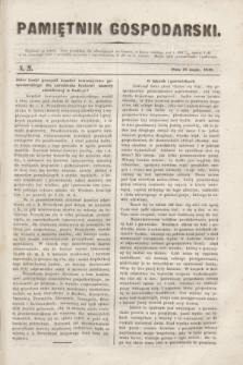 Pamiętnik Gospodarski. R.1, N. 21 (26 maja 1849)