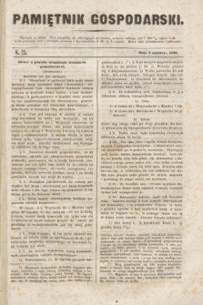 Pamiętnik Gospodarski. R.1, N. 23 (9 czerwca 1849)