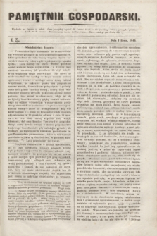 Pamiętnik Gospodarski. R.1, N. 27 (7 lipca 1849)