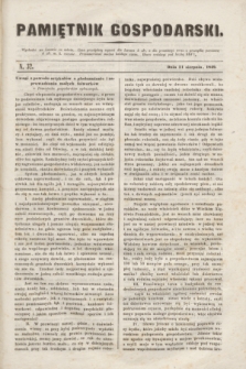 Pamiętnik Gospodarski. R.1, N. 32 (11 sierpnia 1849)