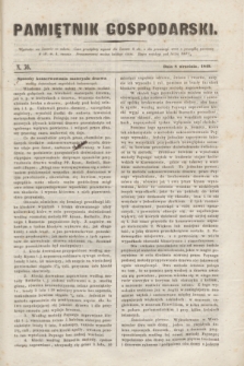 Pamiętnik Gospodarski. R.1, N. 36 (8 września 1849)