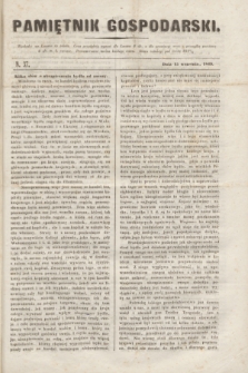 Pamiętnik Gospodarski. R.1, N. 37 (15 września 1849)