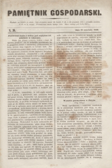 Pamiętnik Gospodarski. R.1, N. 39 (29 września 1849)