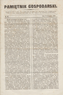 Pamiętnik Gospodarski. R.1, N. 47 (24 listopada 1849)