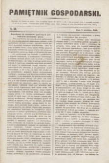 Pamiętnik Gospodarski. R.1, N. 50 (15 grudnia 1849)