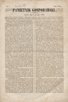 Pamiętnik Gospodarski. R.2, N. 1 (5 stycznia 1850)