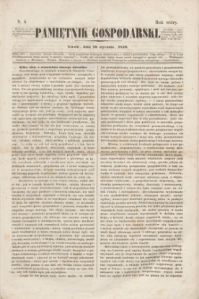 Pamiętnik Gospodarski. R.2, N. 4 (26 stycznia 1850)