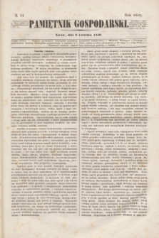 Pamiętnik Gospodarski. R.2, N. 14 (6 kwietnia 1850)