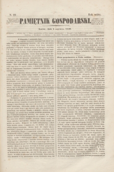 Pamiętnik Gospodarski. R.2, N. 22 (1 czerwca 1850)
