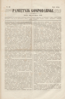 Pamiętnik Gospodarski. R.2, N. 29 (20 lipca 1850)