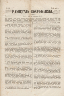 Pamiętnik Gospodarski. R.2, N. 35 (31 sierpnia 1850)