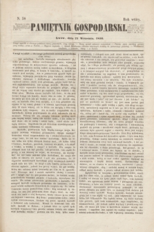 Pamiętnik Gospodarski. R.2, N. 38 (21 września 1850)