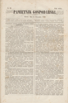 Pamiętnik Gospodarski. R.2, N. 39 (28 września 1850) + wkładka