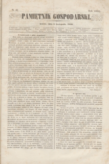 Pamiętnik Gospodarski. R.2, N. 45 (9 listopada 1850)