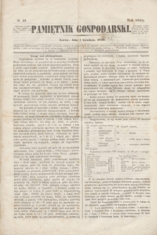 Pamiętnik Gospodarski. R.2, N. 49 (7 grudnia 1850)