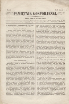 Pamiętnik Gospodarski. R.3, N. 2 (13 stycznia 1851)