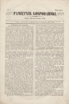 Pamiętnik Gospodarski. R.3, N. 3 (20 stycznia 1851)