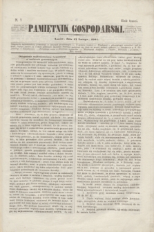 Pamiętnik Gospodarski. R.3, N. 7 (17 lutego 1851)