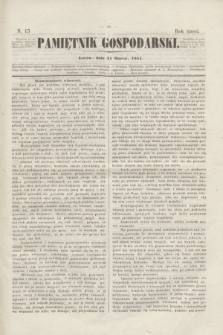Pamiętnik Gospodarski. R.3, N. 13 (31 marca 1851)