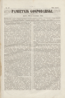 Pamiętnik Gospodarski. R.3, N. 17 (28 kwietnia 1851) + dod.