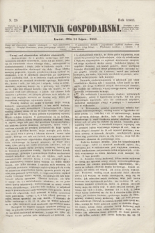 Pamiętnik Gospodarski. R.3, N. 28 (14 lipca 1851)