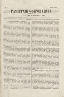 Pamiętnik Gospodarski. R.3, N. 41 (13 października 1851)
