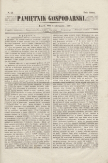 Pamiętnik Gospodarski. R.3, N. 44 (3 listopada 1851)